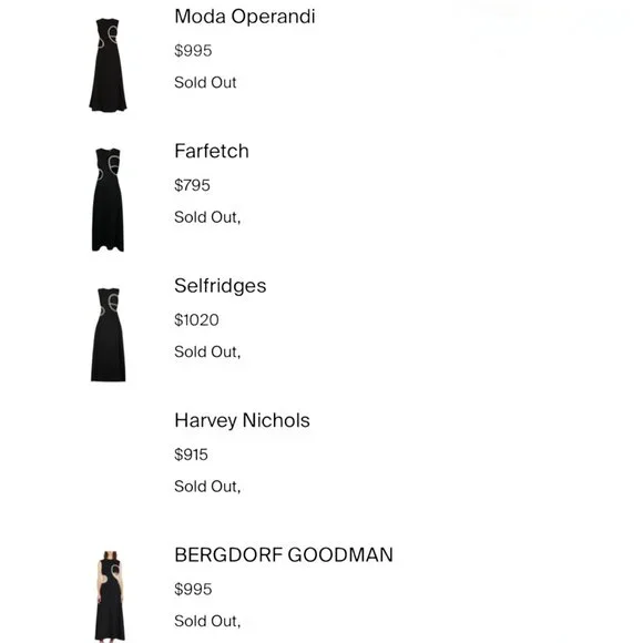 SIMKHAI GIADA CUT OUT MAXI DRESS SIZE 6 NEW - Picture 10 of 13